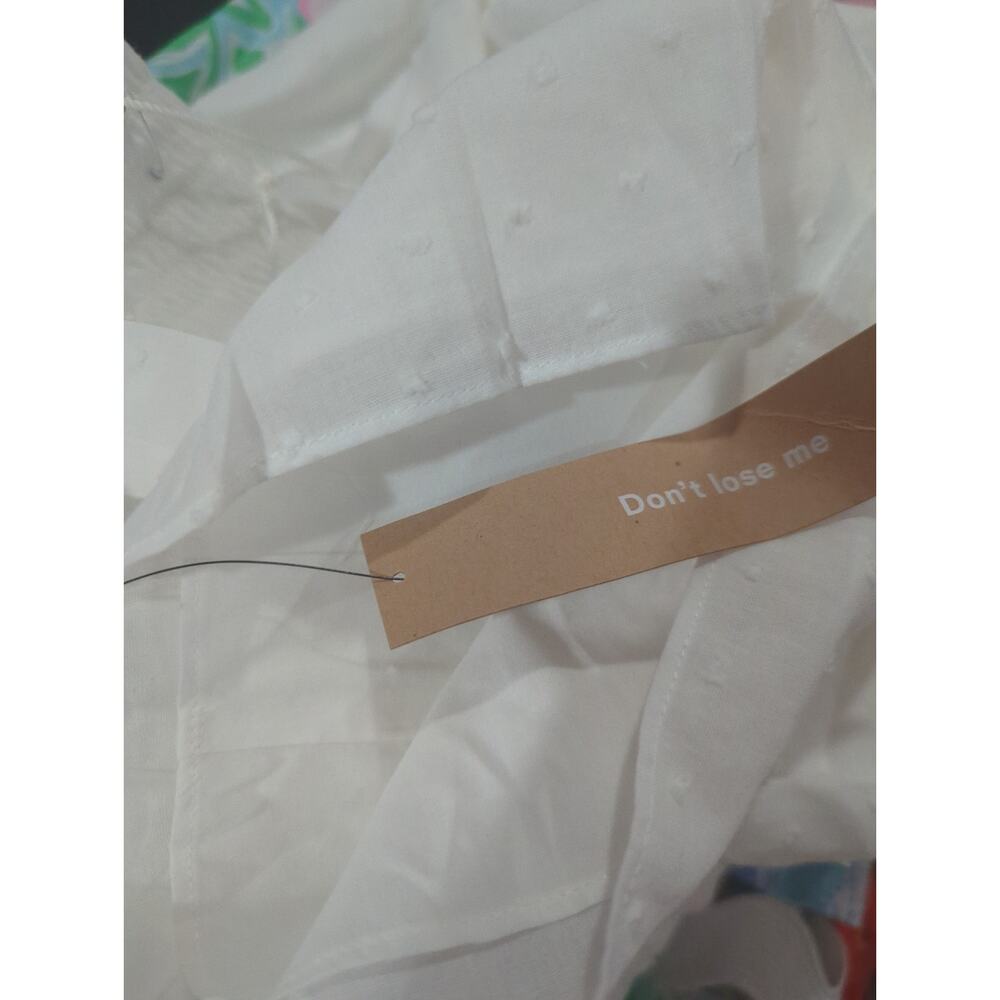 Reformation White Smocked Swiss Dot Dawson Dress NWT - Picture 6 of 9